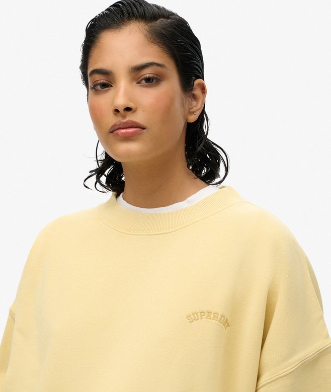 Superdry Sudadera Extragrande De Cuello Redondo Con Logotipo Essential