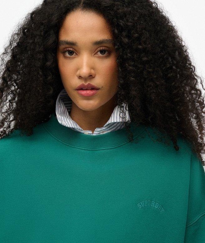 Superdry Sudadera Extragrande De Cuello Redondo Con Logotipo Essential