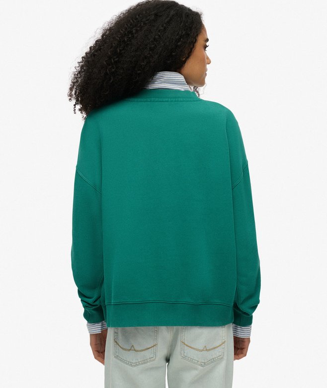 Superdry Sudadera Extragrande De Cuello Redondo Con Logotipo Essential