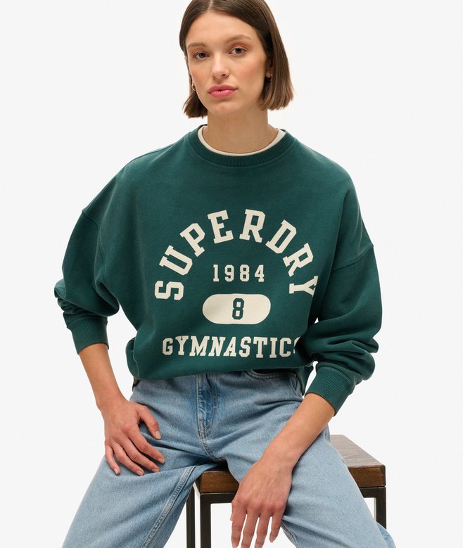 superdry Sudadera extragrande estampada Athletic Essentials