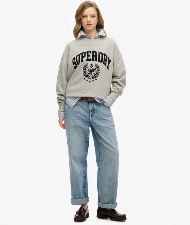 Superdry Sudadera Flocada De Corte Relajado Athletic