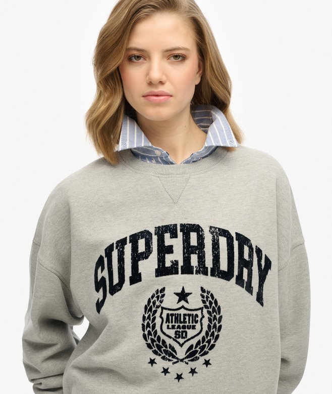 Superdry Sudadera Flocada De Corte Relajado Athletic