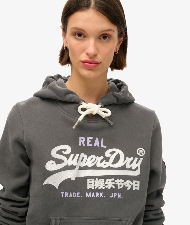Superdry Sudadera Gráfica Con Capucha Con Adornos Y Logotipo Vintage