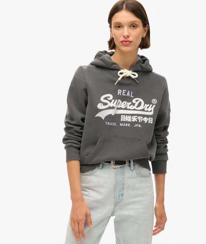 superdry Sudadera gráfica con capucha con adornos y logotipo Vintage