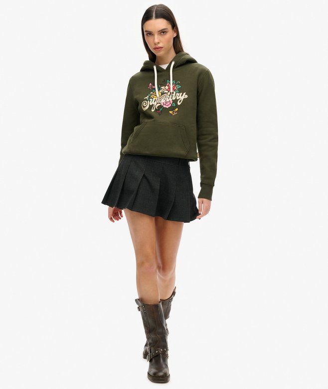 Superdry Sudadera Gráfica Con Capucha Tattoo Script