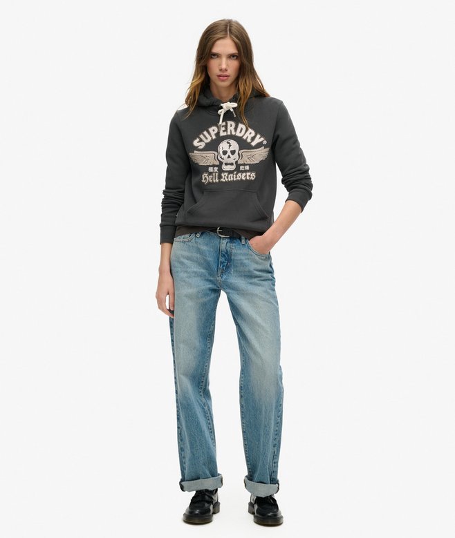 Superdry Sudadera Gráfica Con Capucha Y Adornos Poster