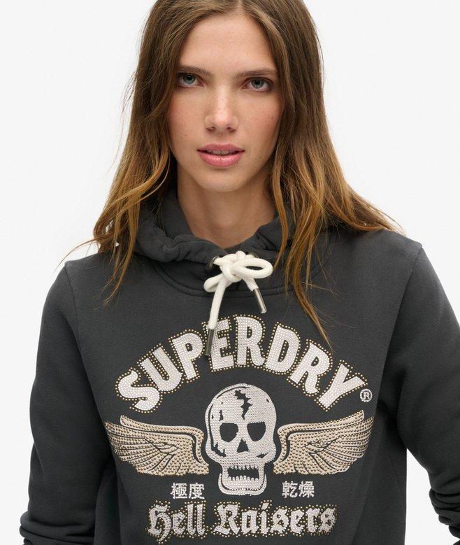 Superdry Sudadera Gráfica Con Capucha Y Adornos Poster