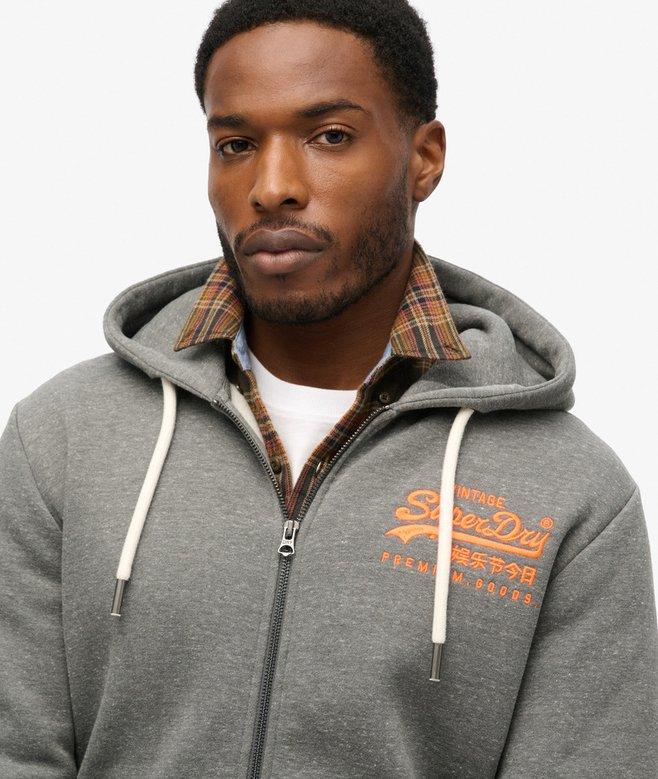 Superdry Sudadera Gráfica Con Capucha Y Cremallera Con Logo Vintage Neón