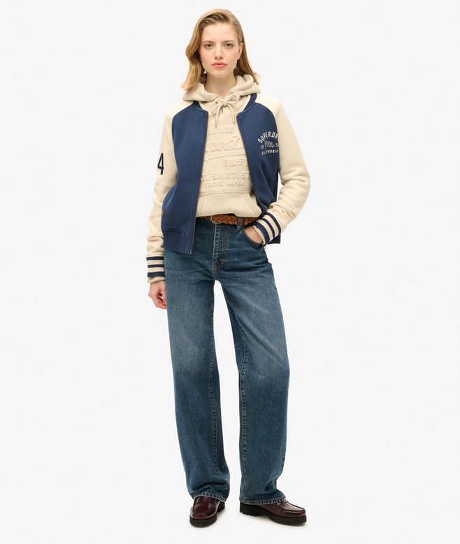 Superdry Sudadera Gráfica Con Capucha Y Logo Vintage En Relieve