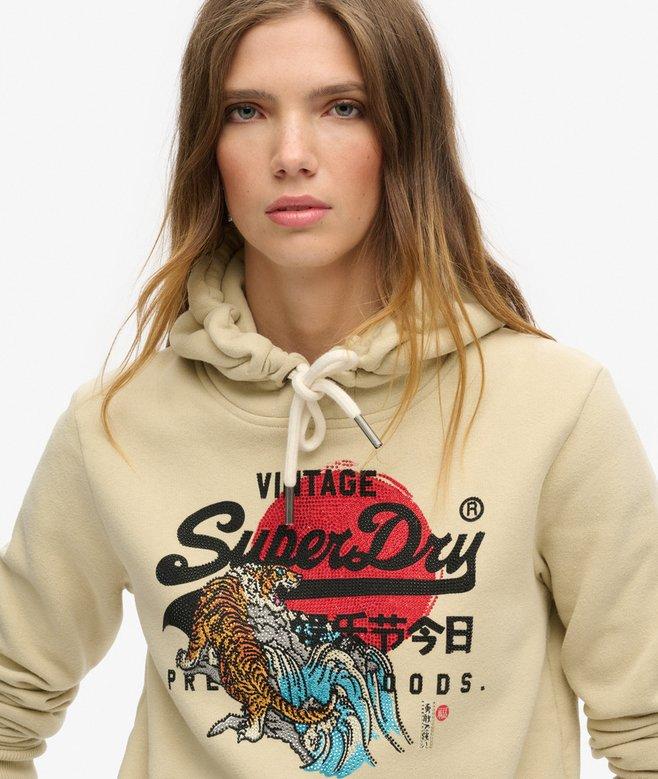 Superdry Sudadera Gráfica Con Capucha Y Logotipo Tokyo Vintage
