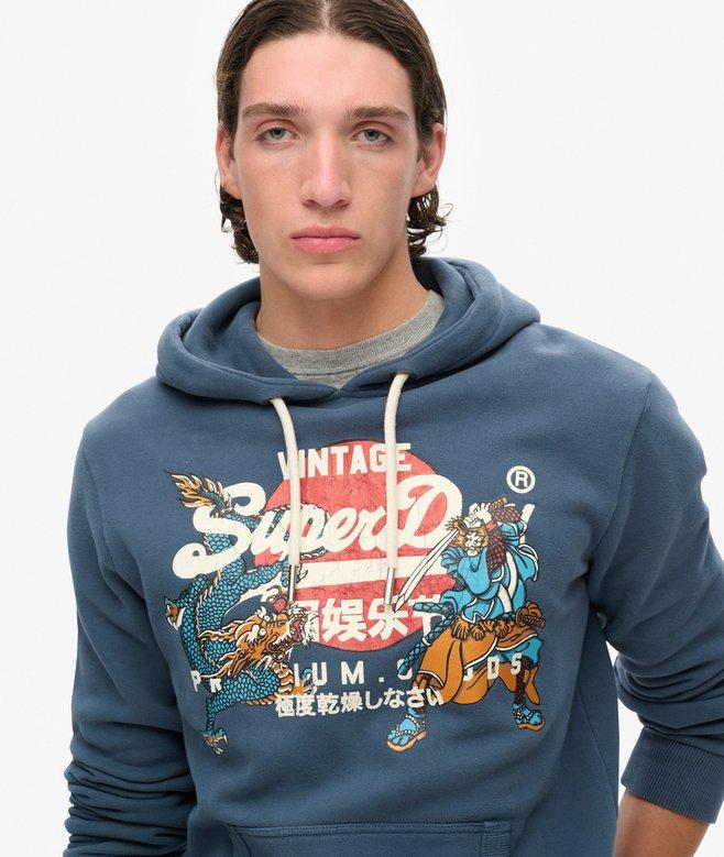 Superdry Sudadera Gráfica Con Capucha Y Logotipo Vintage Tokyo