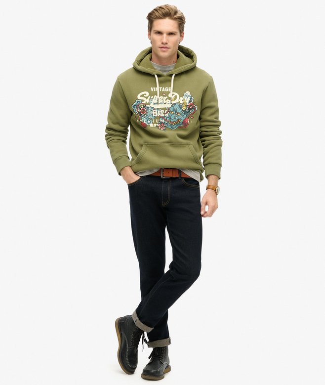 Superdry Sudadera Gráfica Con Capucha Y Logotipo Vintage Tokyo