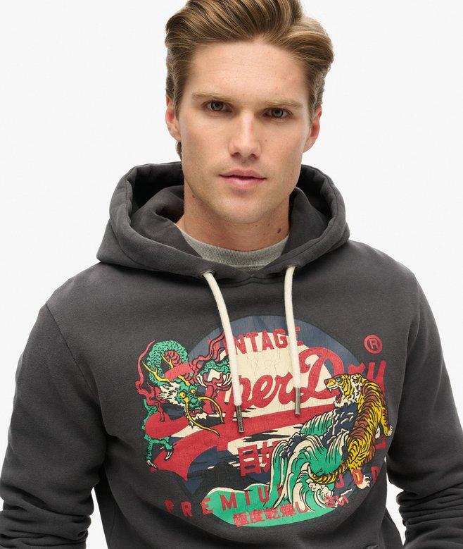 Superdry Sudadera Gráfica Con Capucha Y Logotipo Vintage Tokyo