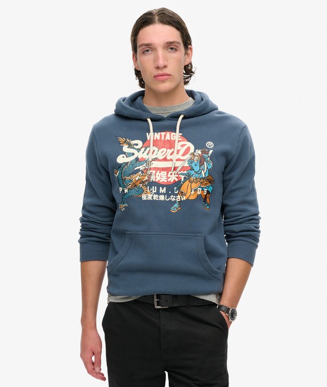 superdry Sudadera gráfica con capucha y logotipo Vintage Tokyo
