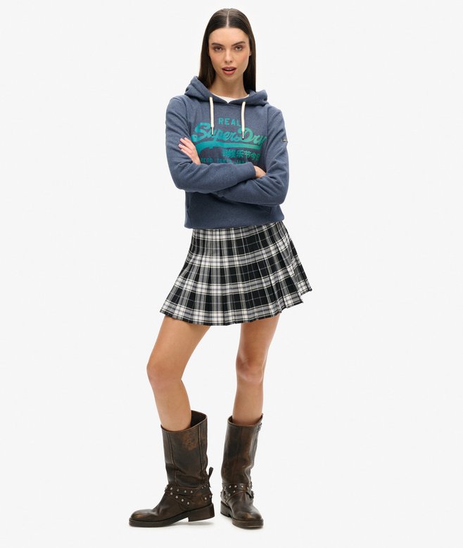 Superdry Sudadera Gráfica Con Capucha Y Vintage Logo En Tono Más Intenso