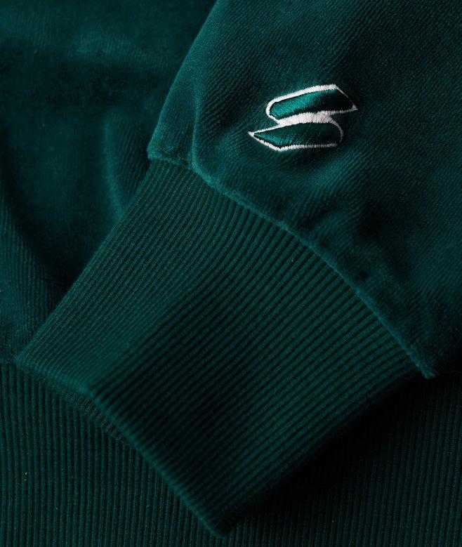 Superdry Sudadera Gráfica De Velvetón Cuello Redondo Y Corte Cuadrado