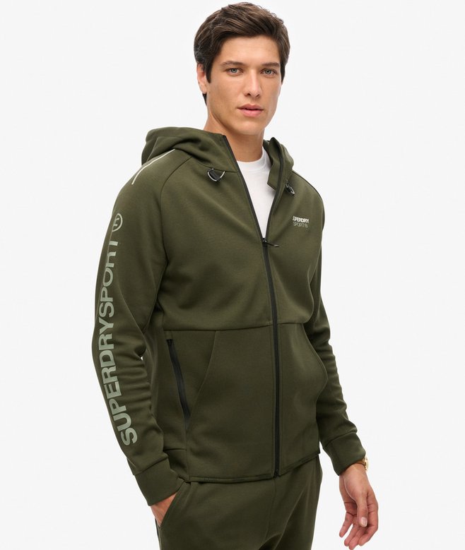 Superdry Sudadera Holgada Con Capucha Cremallera Y Logotipo Sport Tech