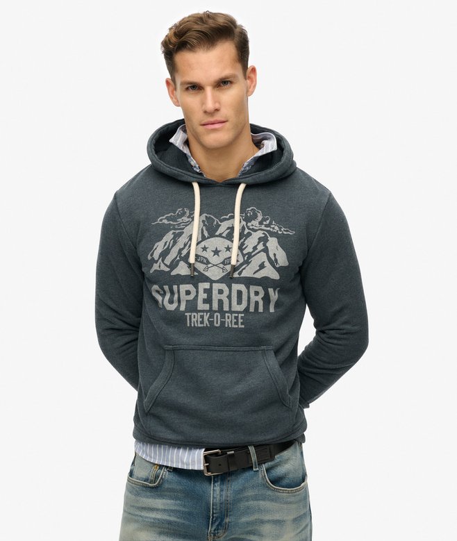 superdry Sudadera holgada con capucha monocromática Lo-fi Outdoor