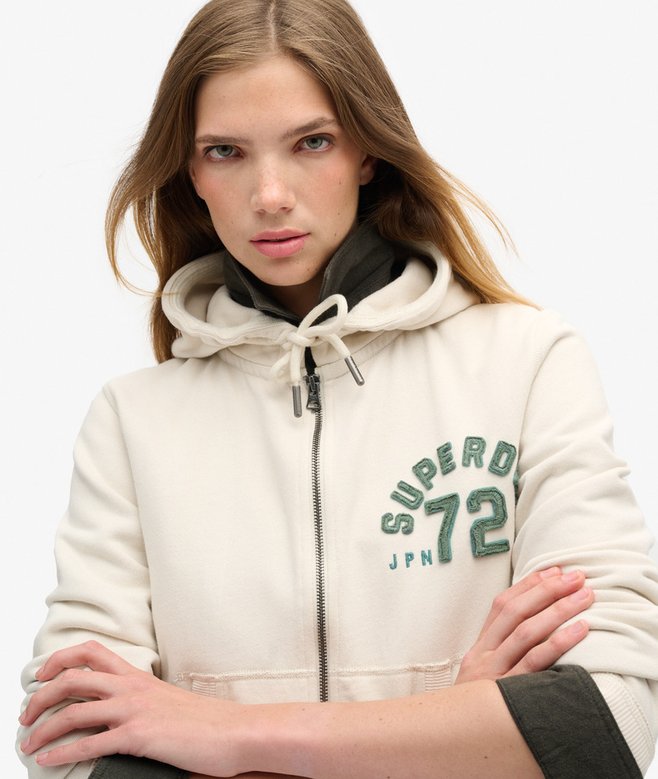 Superdry Sudadera Holgada Con Capucha Y Cremallera Athletic Essentials