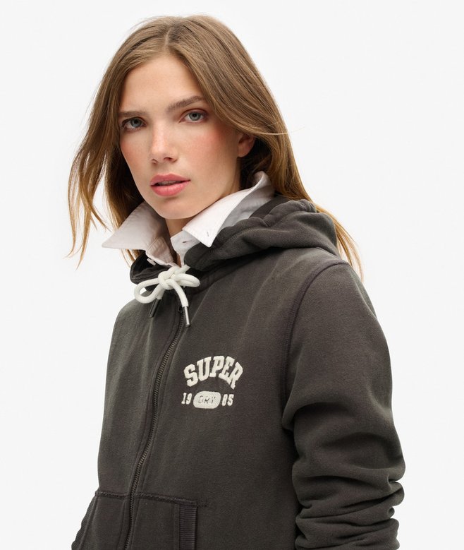 Superdry Sudadera Holgada Con Capucha Y Cremallera Athletic Essentials