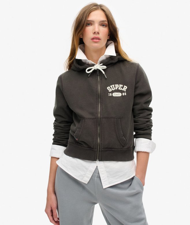Superdry Sudadera Holgada Con Capucha Y Cremallera Athletic Essentials