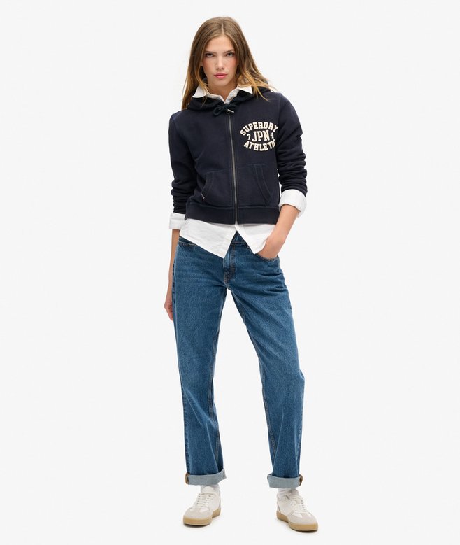 Superdry Sudadera Holgada Con Capucha Y Cremallera Athletic Essentials