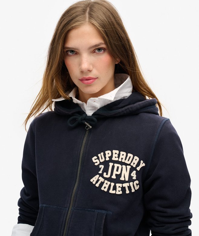 Superdry Sudadera Holgada Con Capucha Y Cremallera Athletic Essentials