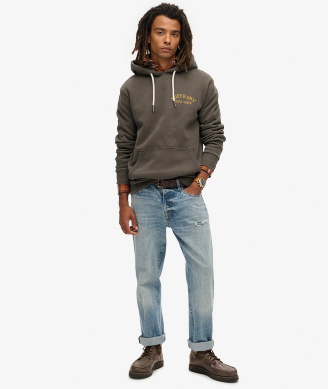 Superdry Sudadera Holgada Con Capucha Y Gráfico Tattoo En La Espalda