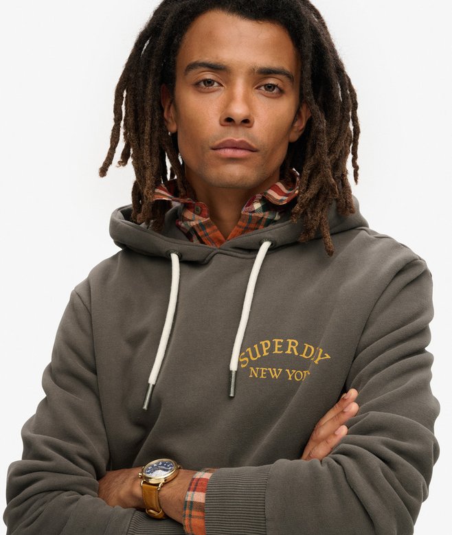 Superdry Sudadera Holgada Con Capucha Y Gráfico Tattoo En La Espalda