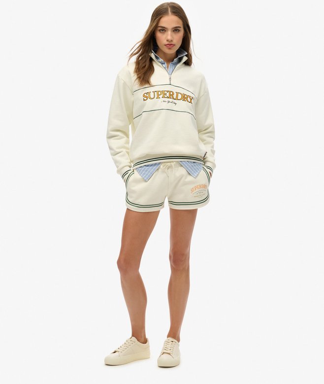 Superdry Sudadera Holgada Con Capucha Y Media Cremallera Country Club