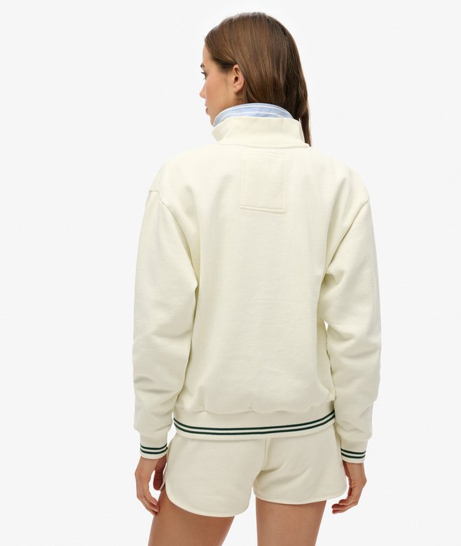 Superdry Sudadera Holgada Con Capucha Y Media Cremallera Country Club