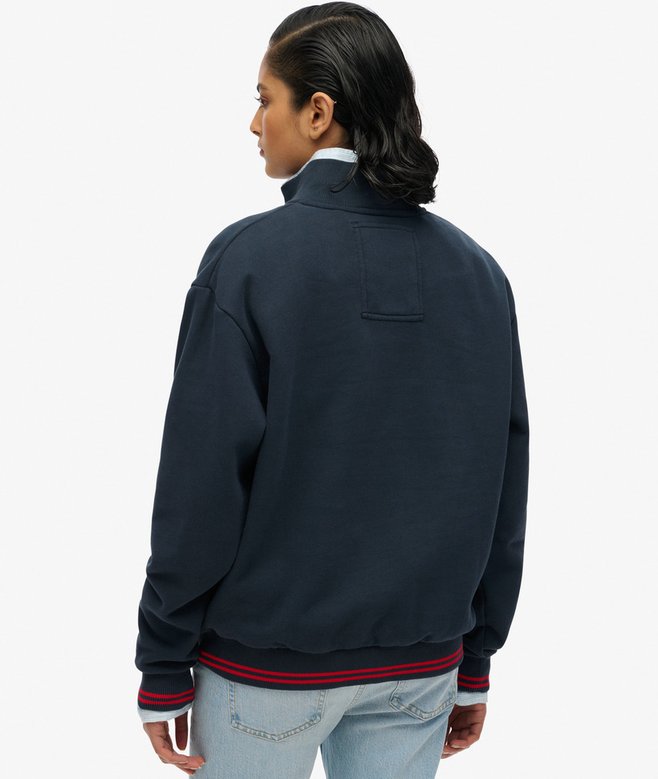 Superdry Sudadera Holgada Con Capucha Y Media Cremallera Country Club