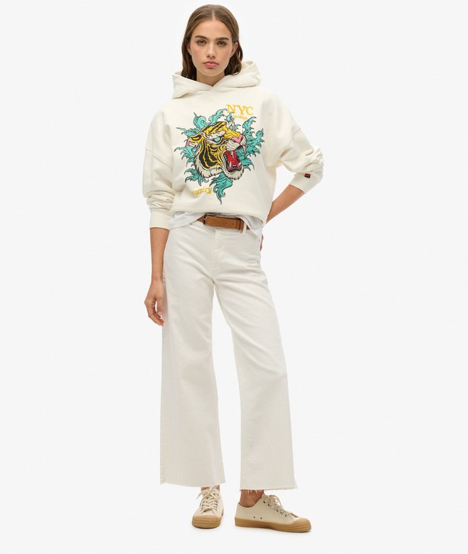 Superdry Sudadera Holgada Con Capucha Y Motivo De Tatuaje Neo Trad