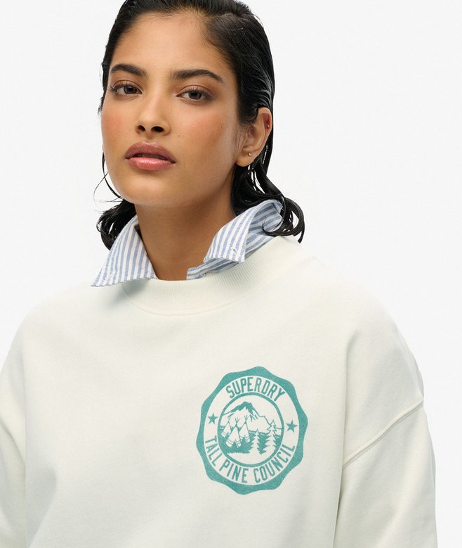 Superdry Sudadera Holgada De Cuello Redondo Monocromática Lo-Fi Outdoor