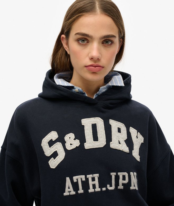 Superdry Sudadera Relajada Con Capucha Y Aplique Athletic Essentials