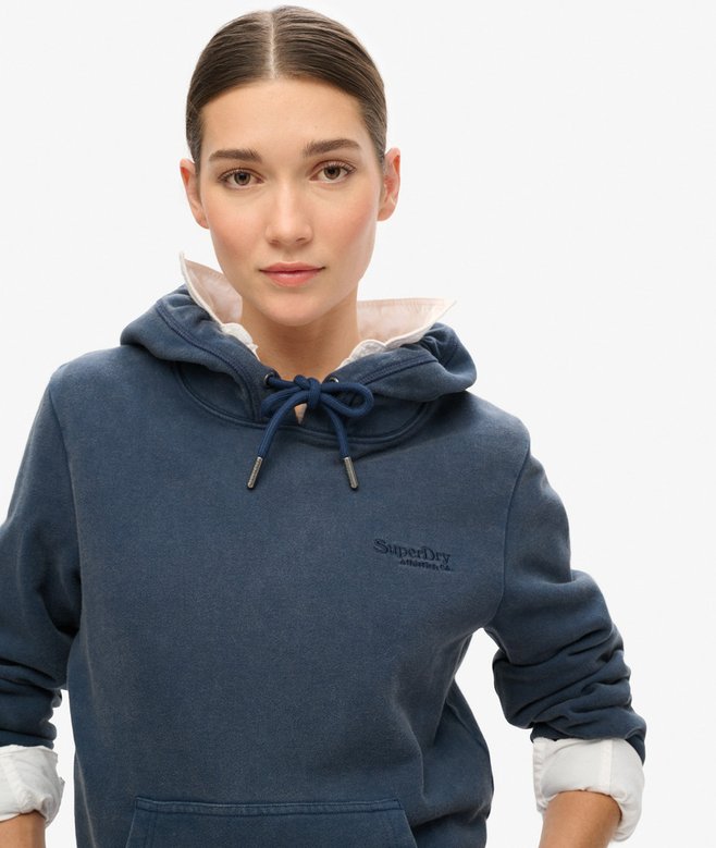 Superdry Sudadera Semicepillada Con Capucha Y Logotipo Essential