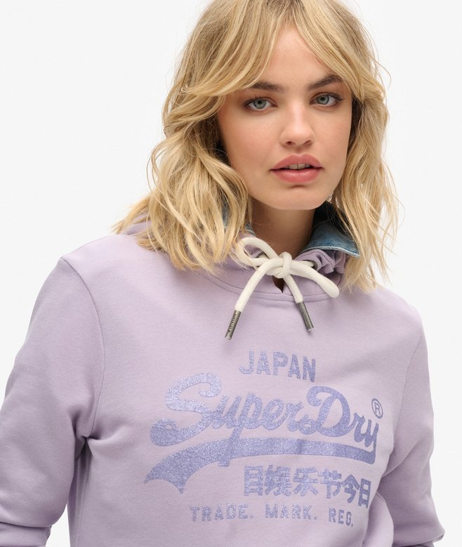 Superdry Sudadera Sin Cepillar Con Capucha Y Logo Metálico Vintage