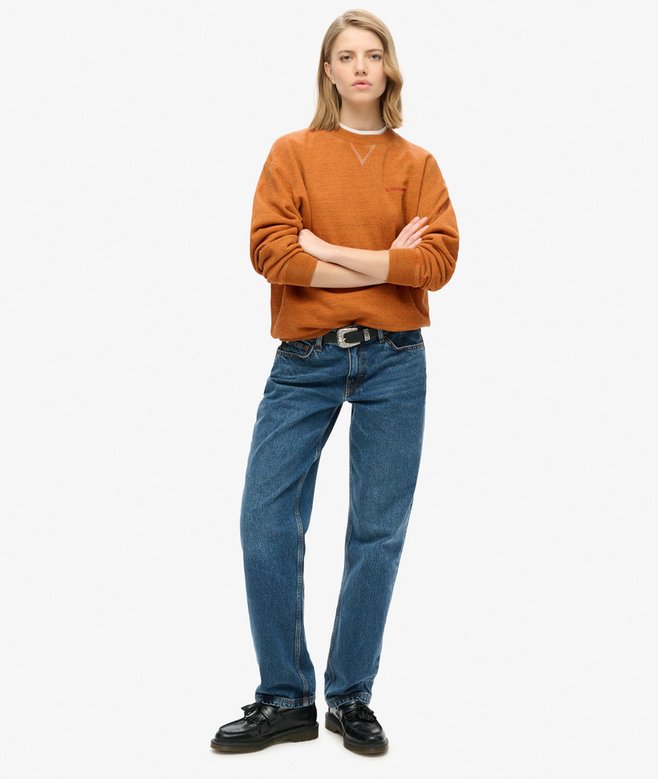 Superdry Sudadera Sobreteñida Con Logotipo Essential