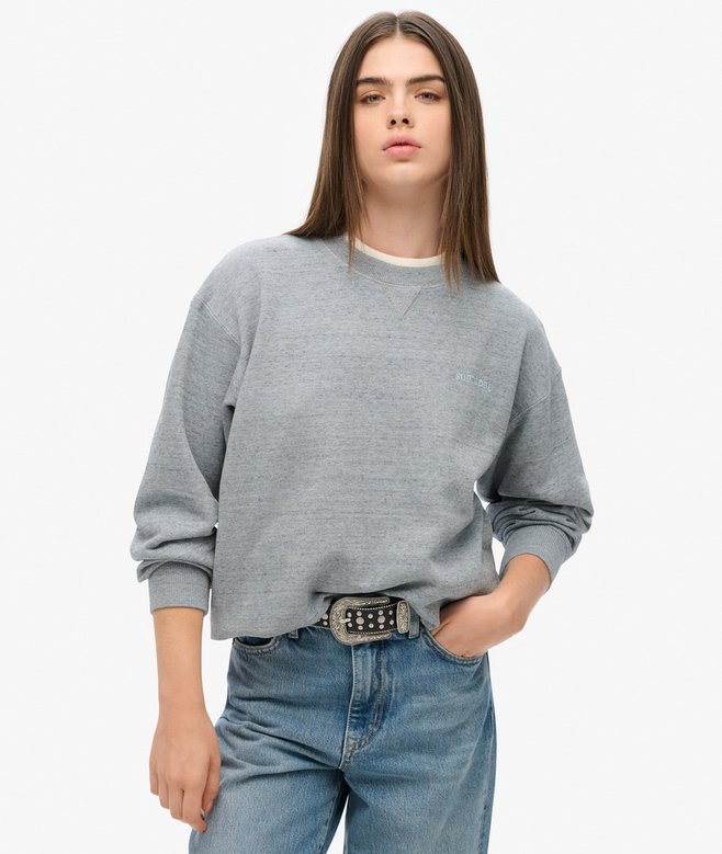 superdry Sudadera sobreteñida con logotipo Essential