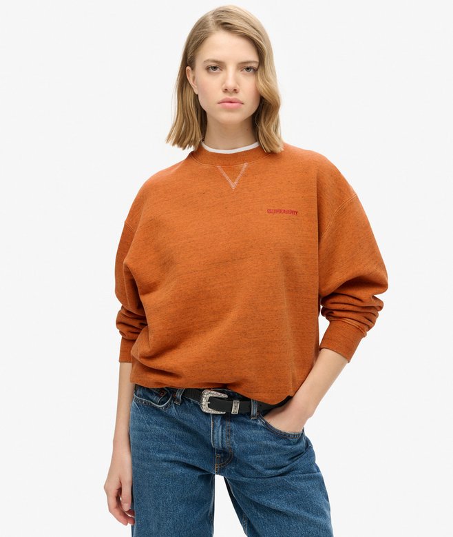 superdry Sudadera sobreteñida con logotipo Essential