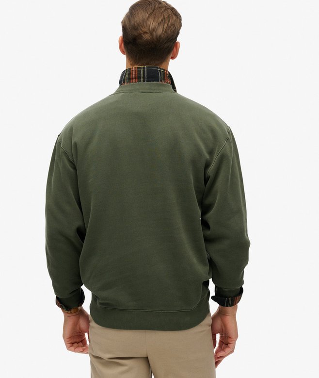 Superdry Sudadera Suelta De Cuello Redondo Con Micrologotipo Estampado