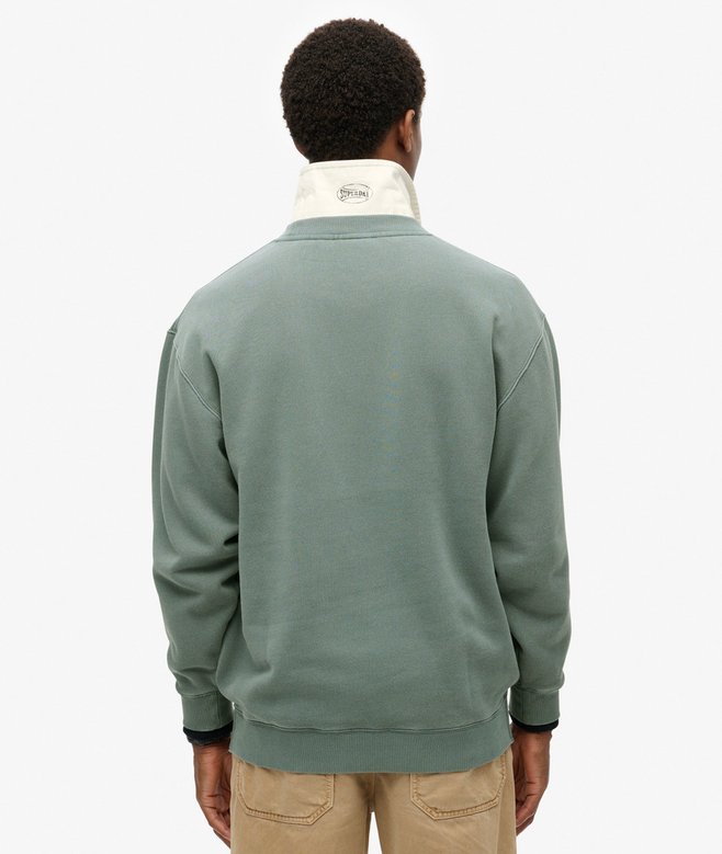 Superdry Sudadera Suelta De Cuello Redondo Con Micrologotipo Estampado