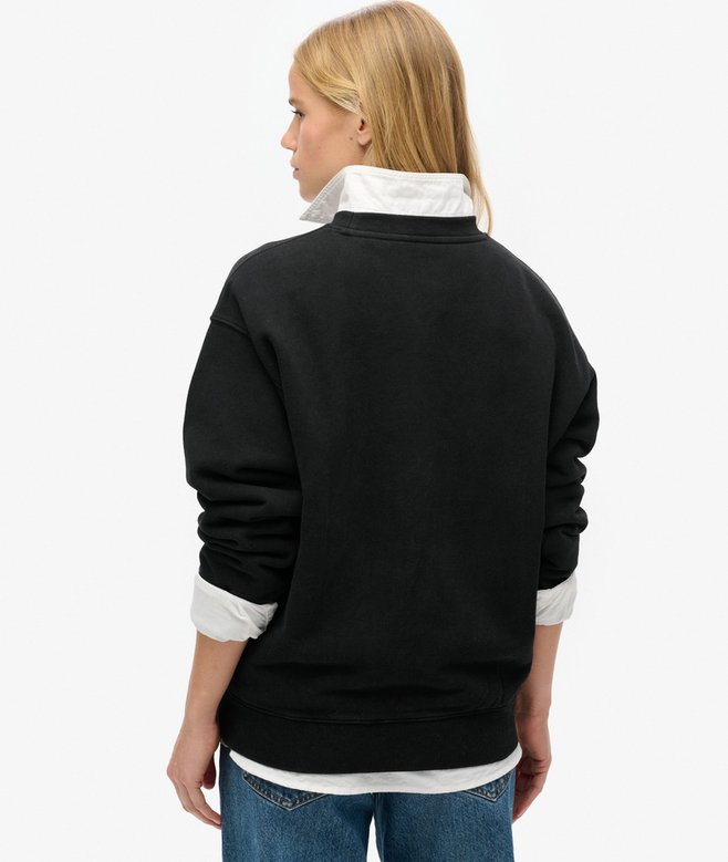 Superdry Sudadera Suelta De Cuello Redondo Sport Luxe