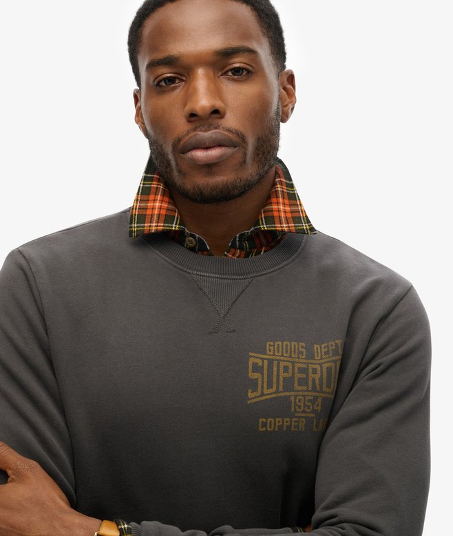 Superdry Sudadera Workwear De Cuello Redondo De La Gama Copper Label