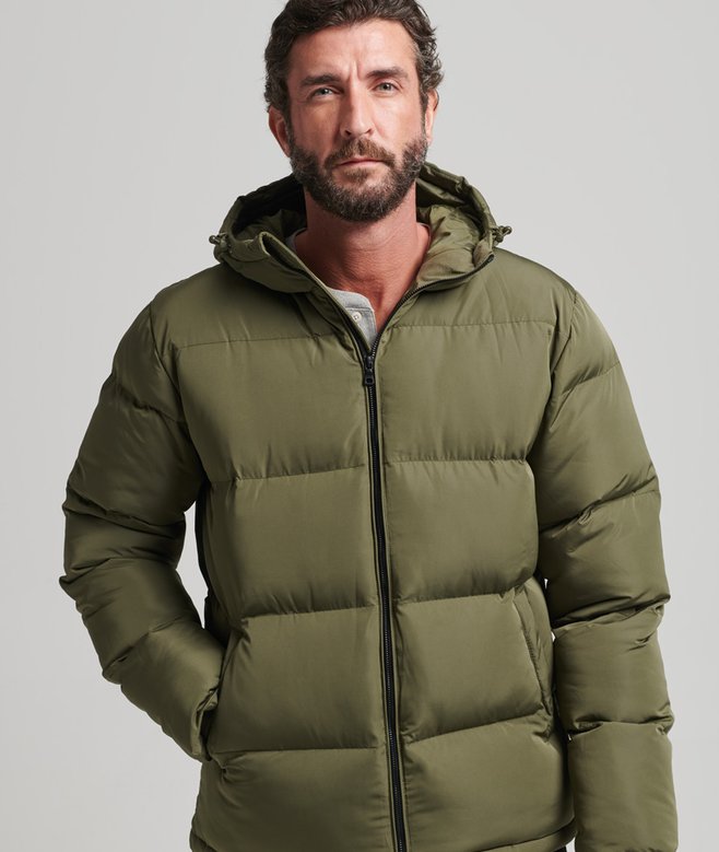 superdry Abrigo acolchado corto