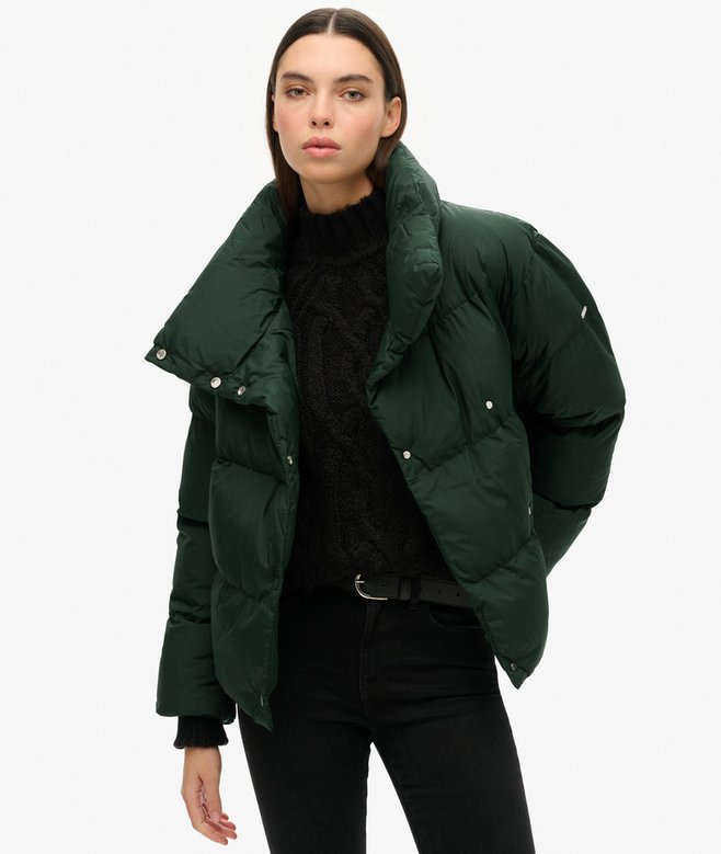 superdry Abrigo acolchado corto