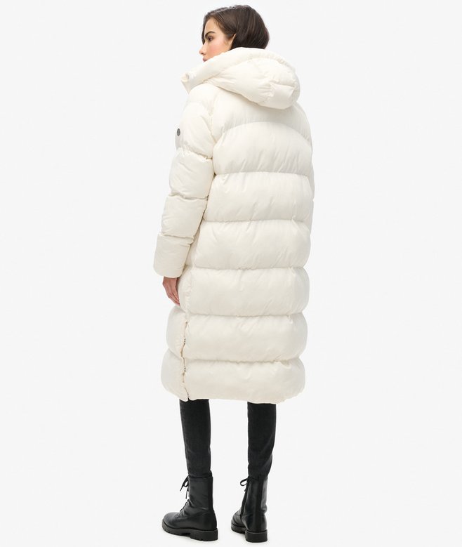 Superdry Abrigo Acolchado Largo Con Capucha