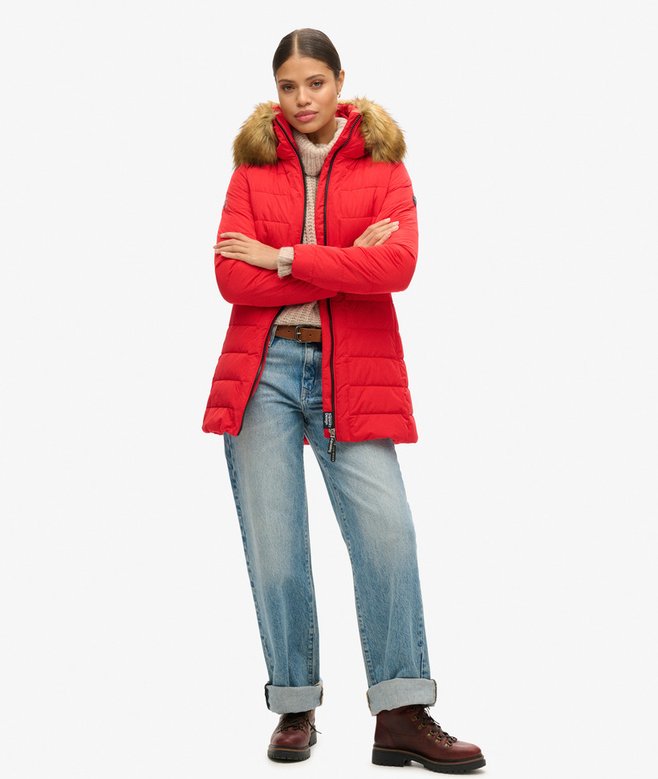 Superdry Abrigo Acolchado Medio Arctic
