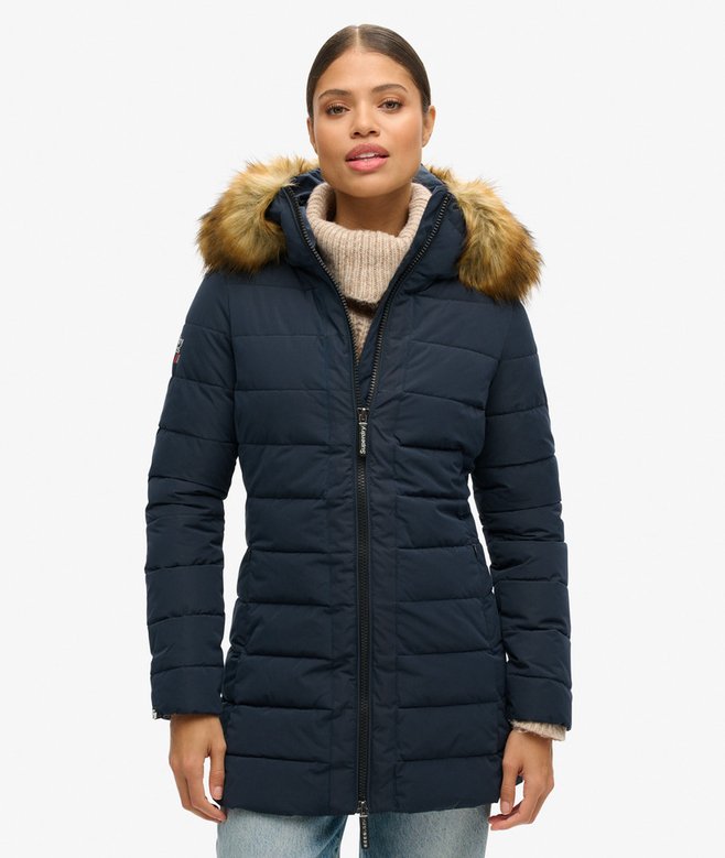 Superdry Abrigo Acolchado Medio Arctic
