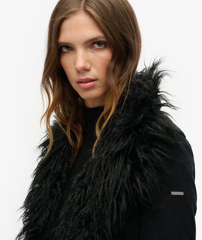 Superdry Abrigo Afgano Con Forro De Pelo Sintético